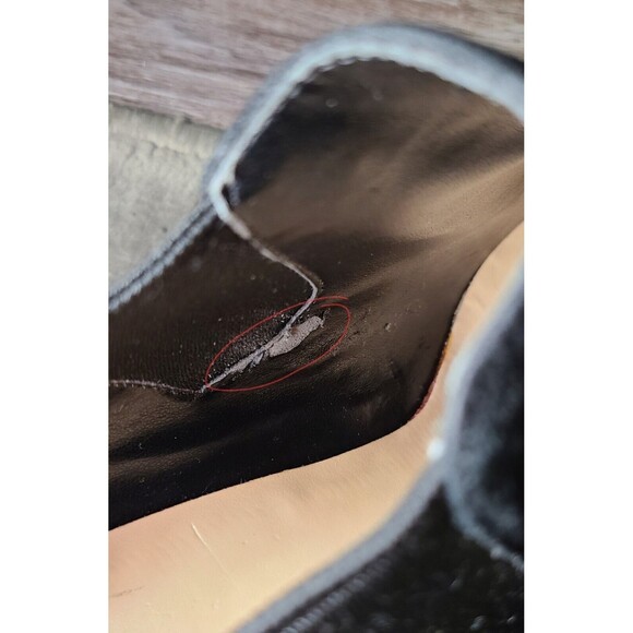 Cole Haan Maxfield Shootie ll Booties Womens Size 8B Black Suede/Reptile Leather - Picture 10 of 15